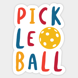 Pickleball Design for Pickleball Player Sticker